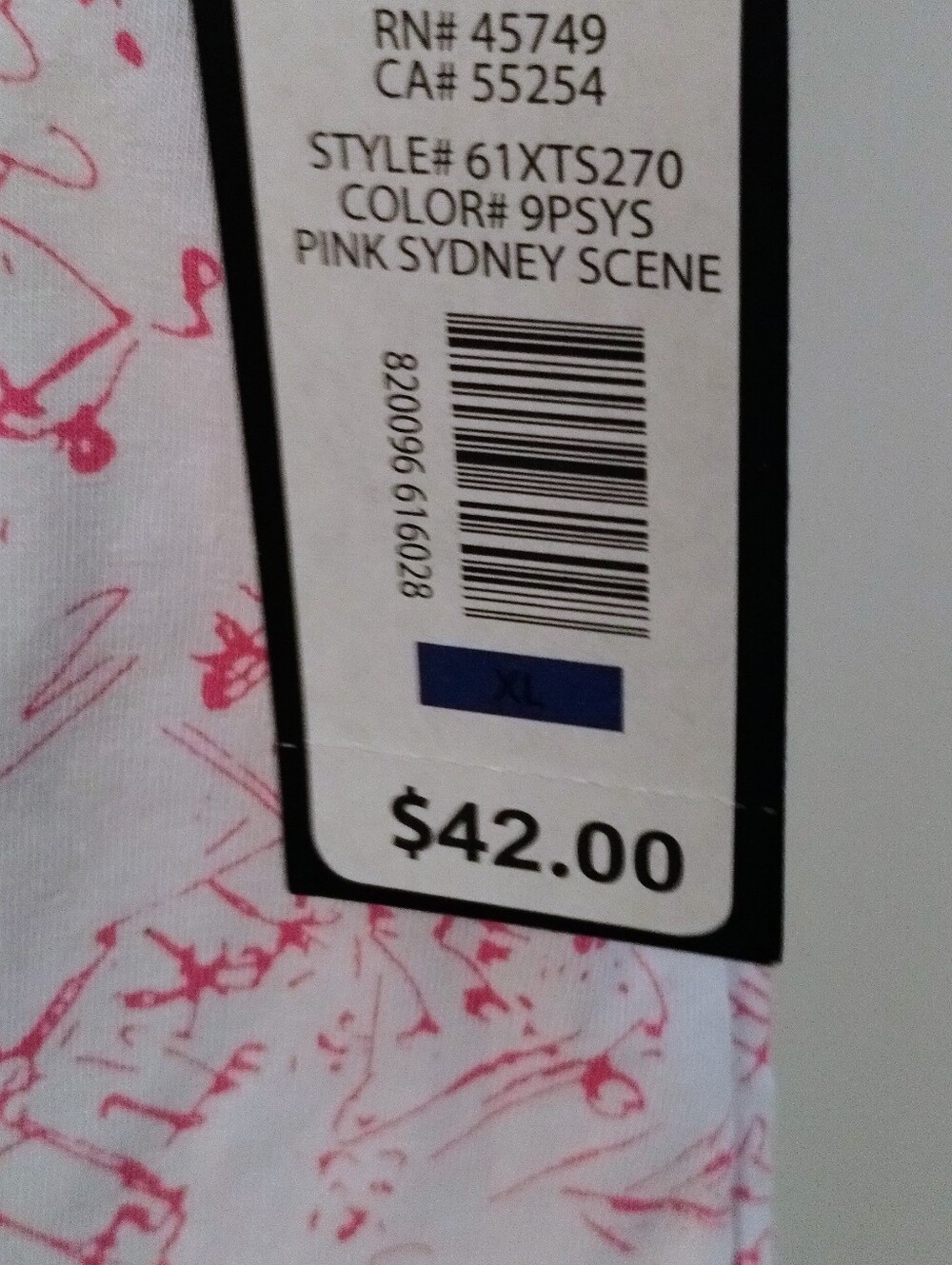 Pink Patterned Women's Skort - Picture 6 of 6